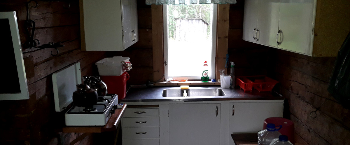 Watchman's cabin kitchen