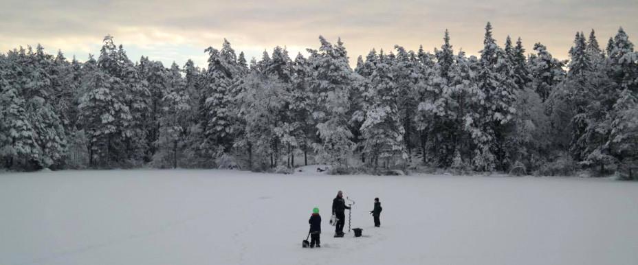 Vinterfiske på Spåndals Bergsjö