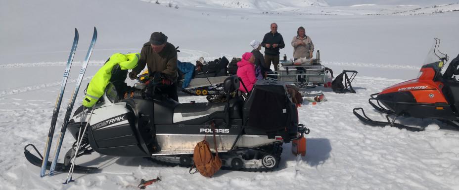 Vårvinter fiske i mitten på maj