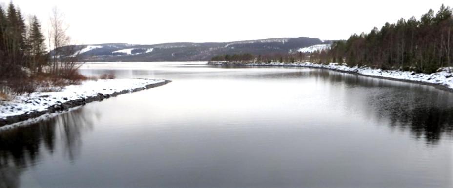 Utlopp Linvasselvkraftverk.