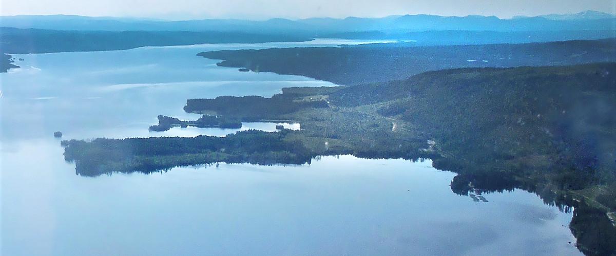 Landögssjön över Näset