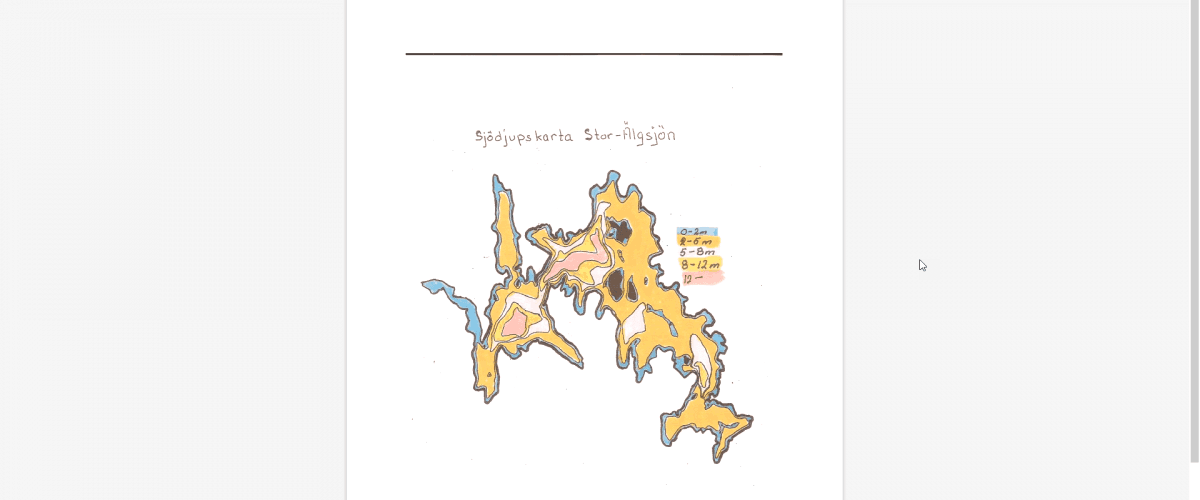 Djupkarta Stor-Älgsjön