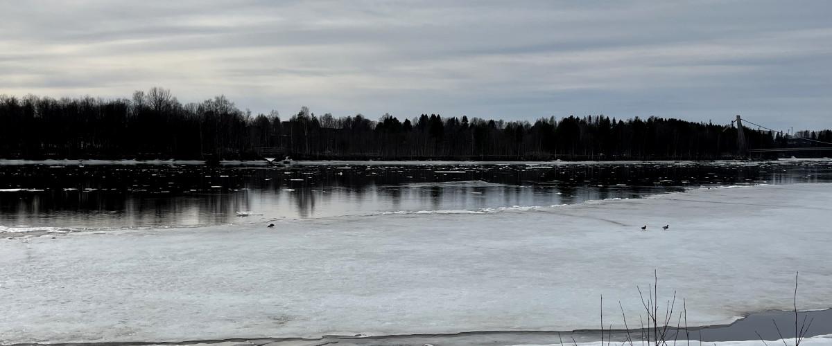 Utsikt mot Lundåkern bron.
