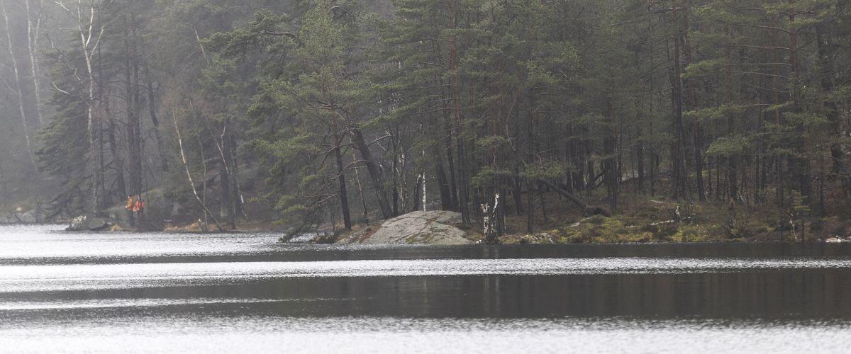 Fina fiskeplatser runt sjön