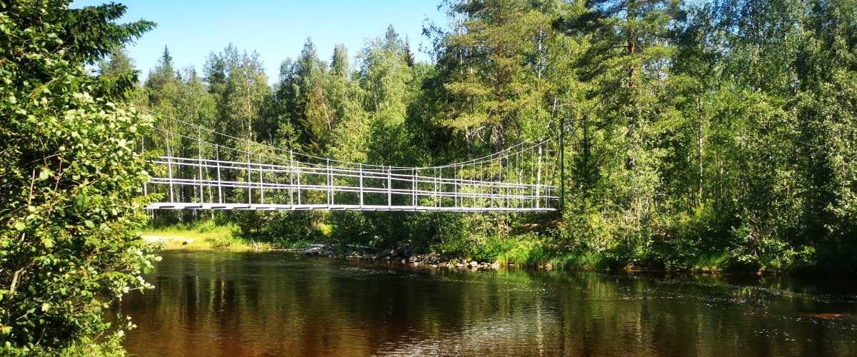 Storforsen, Hängbron