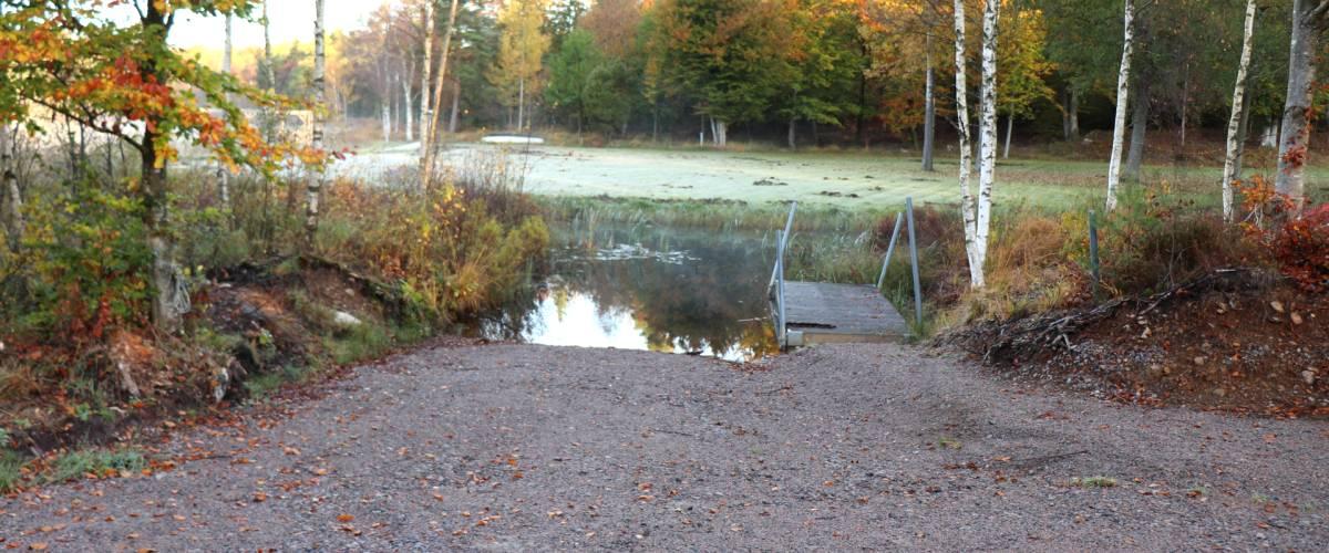 Båtrampen med brygga