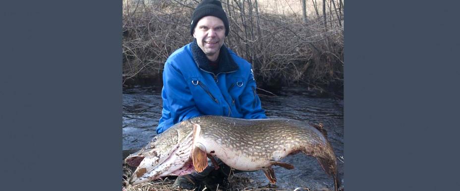 Gädda 19,2 kg i Mörtströmmen