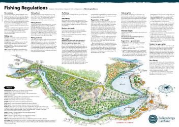 Fishing regulations and map
