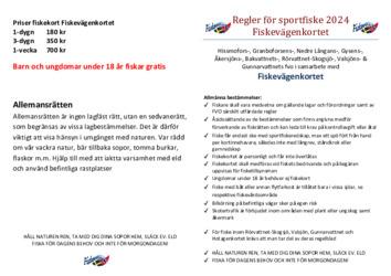 Regler för sportfiske 2024