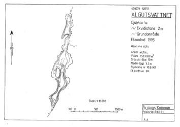 Djupkarta Algutsvattnet