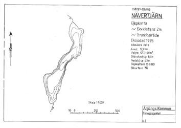 Djupkarta Nävertjärn