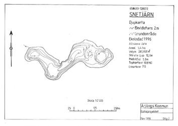 Djupkarta Snetjärn
