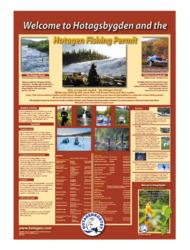 Broschure with fishing map