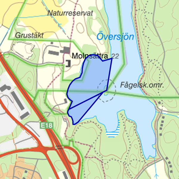 Map showing the fishing area.