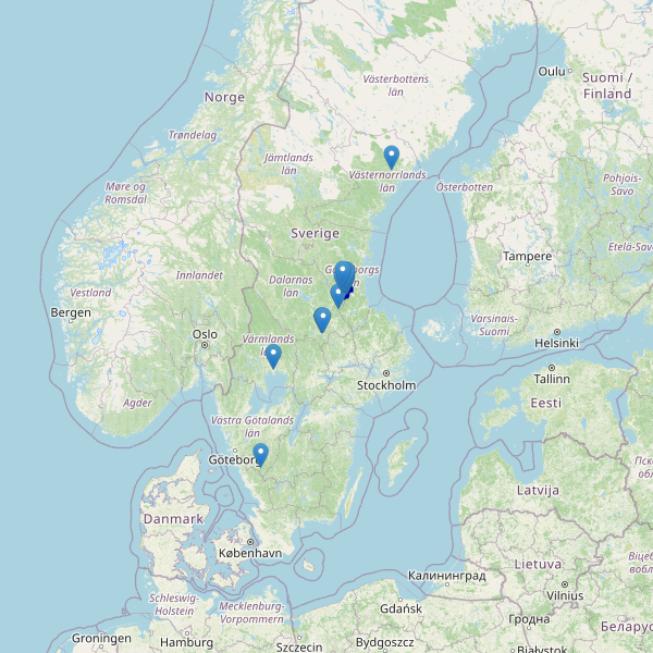 Map showing the fishing area.