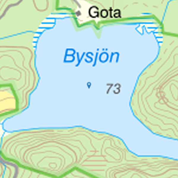 Map showing the fishing area.