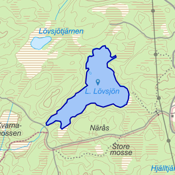 Map showing the fishing area.
