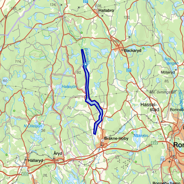 Kartta kalastusalueesta.