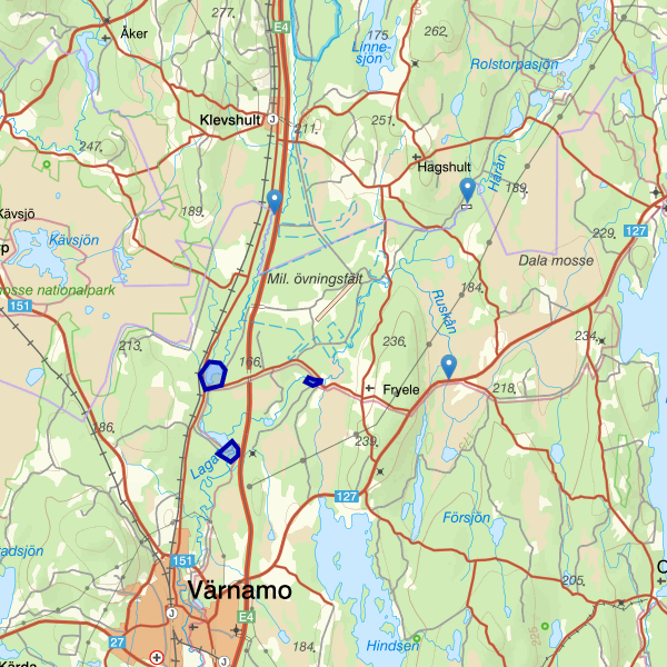 Karta som visar fiskeområdet