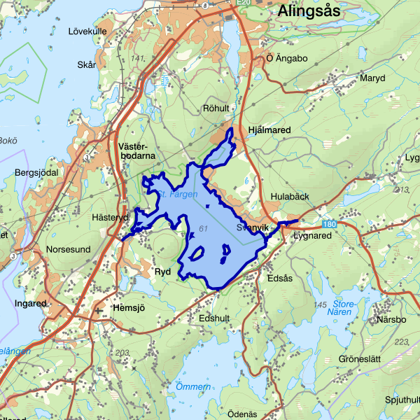 Karta som visar fiskeområdet