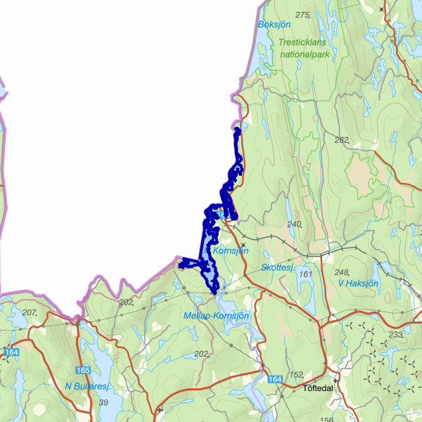 Kartta kalastusalueesta.