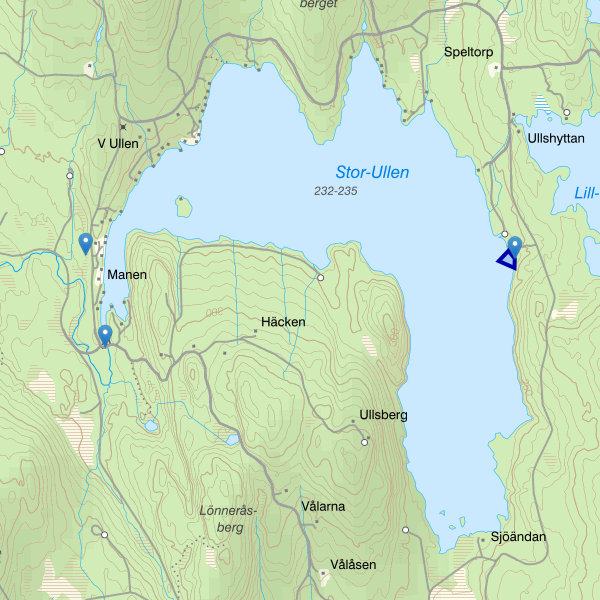 Map showing the fishing area.