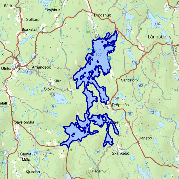 Karta som visar fiskeområdet