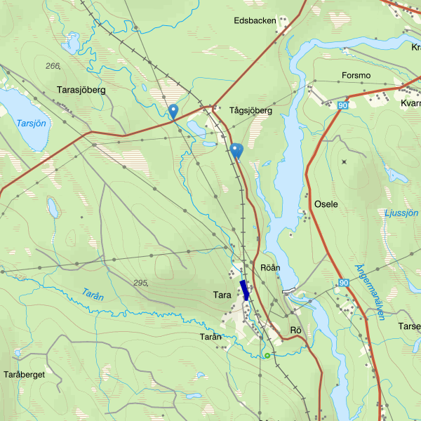 Map showing the fishing area.