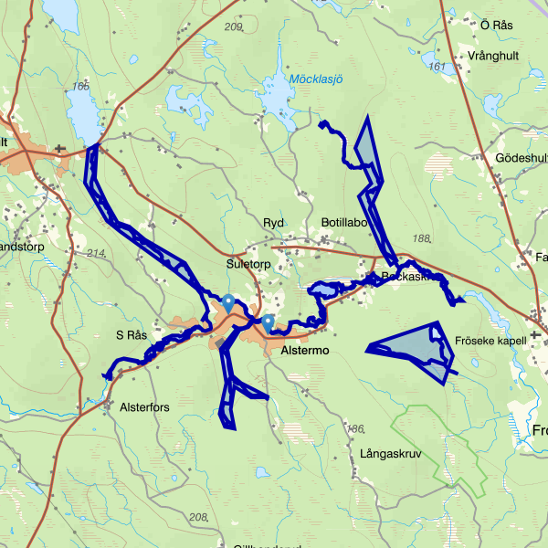 Kartta kalastusalueesta.