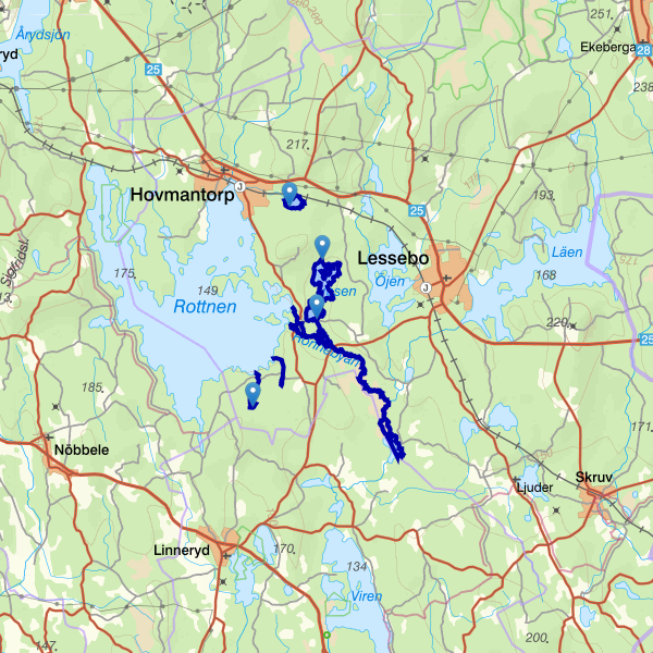 Karta som visar fiskeområdet