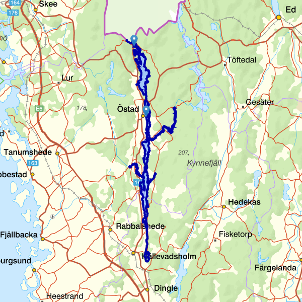 Map showing the fishing area.