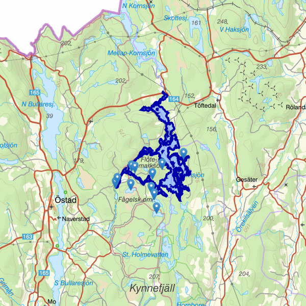 Kartta kalastusalueesta.