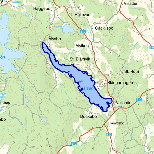Map showing the fishing area.