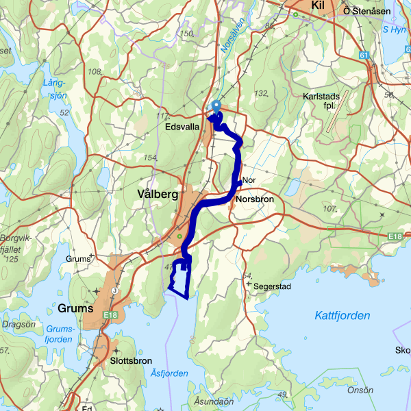 Kartta kalastusalueesta.