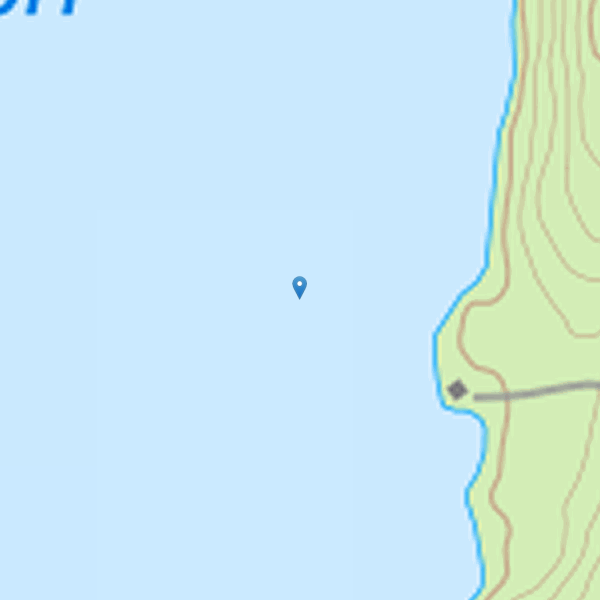 Map showing the fishing area.