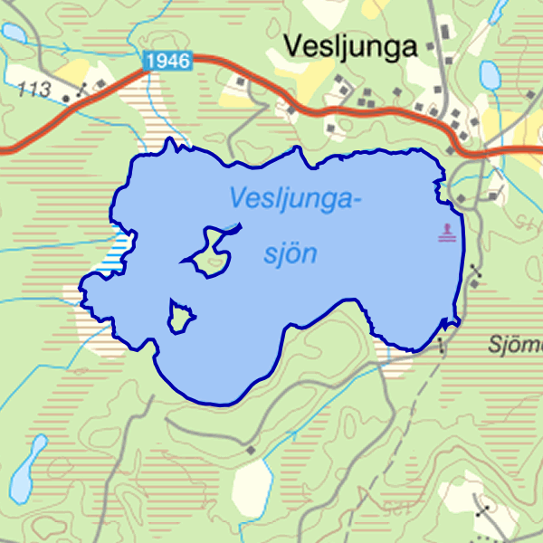 Karta som visar fiskeområdet