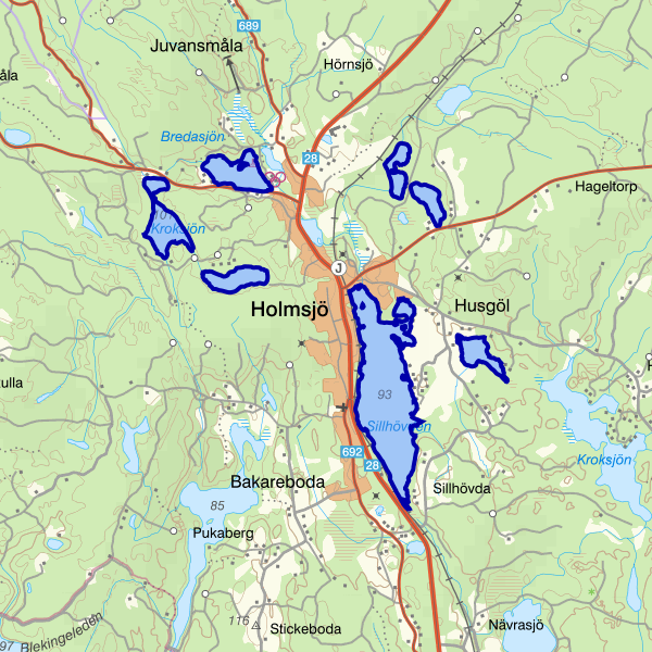 Karta som visar fiskeområdet