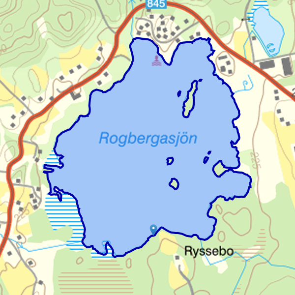 Karta som visar fiskeområdet