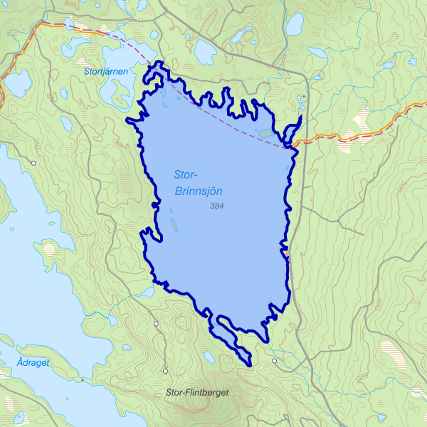 Map showing the fishing area.