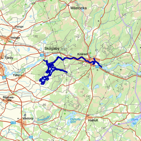 Map showing the fishing area.