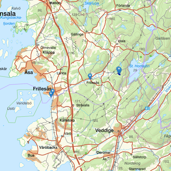Map showing the fishing area.