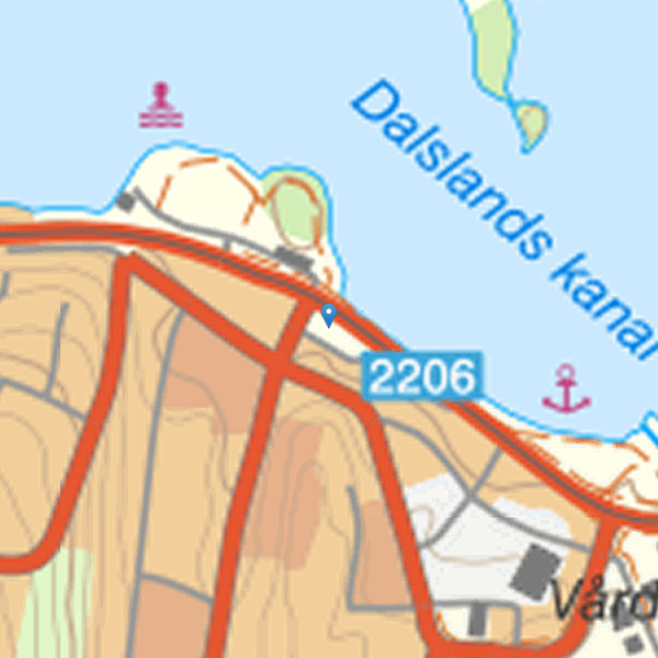 Map showing the fishing area.