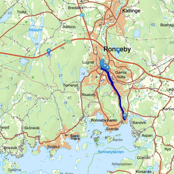 Karta som visar fiskeområdet