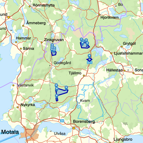 Kartta kalastusalueesta.