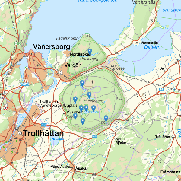 Kartta kalastusalueesta.