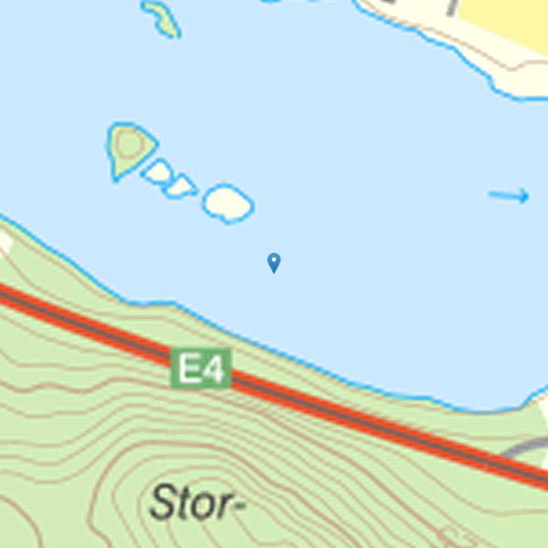 Karta som visar fiskeområdet