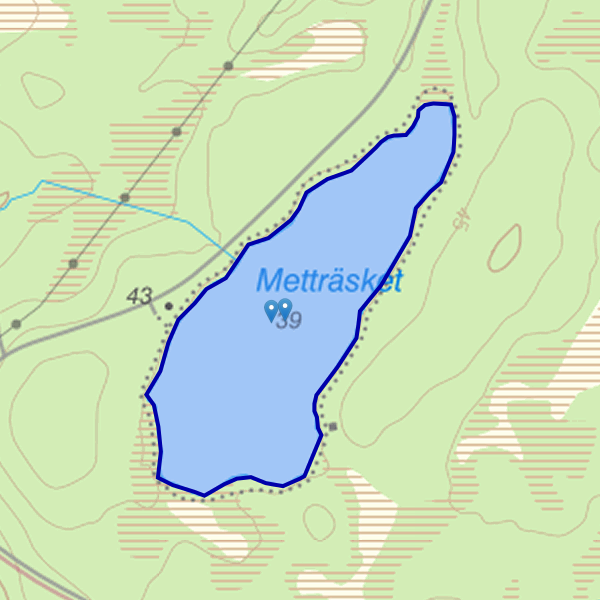 Map showing the fishing area.