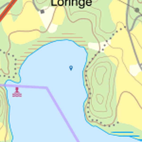 Map showing the fishing area.