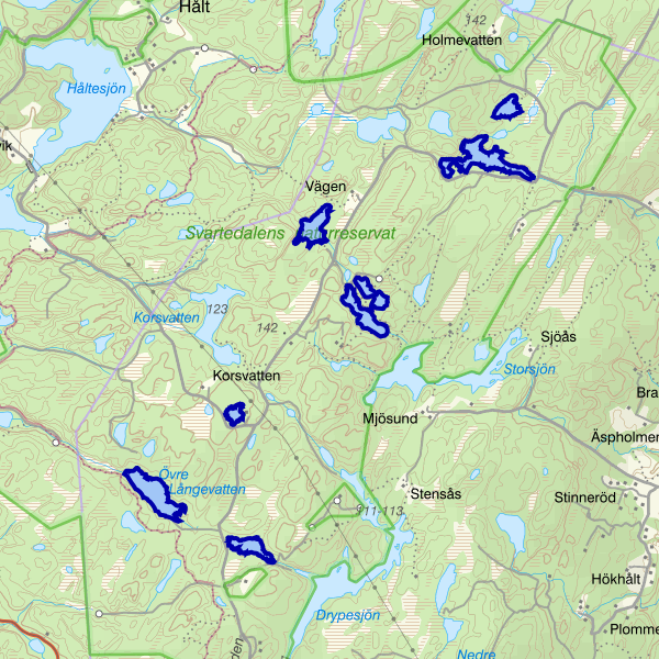 Map showing the fishing area.