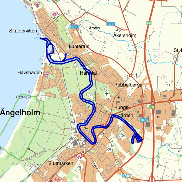 Map showing the fishing area.